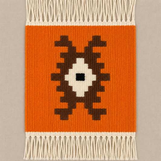Orange Emblem Mini Rug (48cm x 40cm)